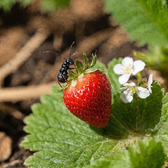 Éliminer Naturellement les Fourmis des Fraises