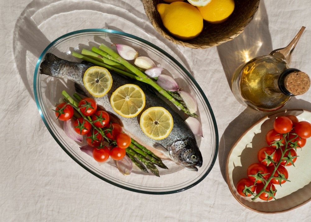 L'association des poissons et des fruits de mer